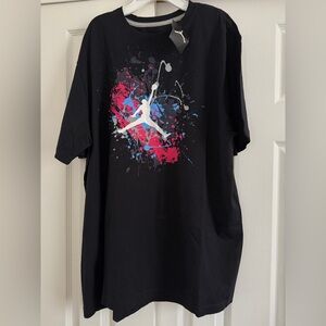 Nike Black Tee with Colorful Graphic